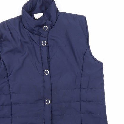 Womens UK Size M Anne De Lancay Blue Gilet