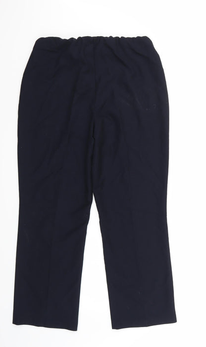 Womens UK Size 12 Preworn Regular Fit  Blue Trousers