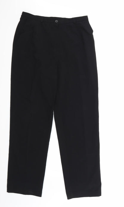 Elimma Womens Black   Trousers  Size 16 L31 in