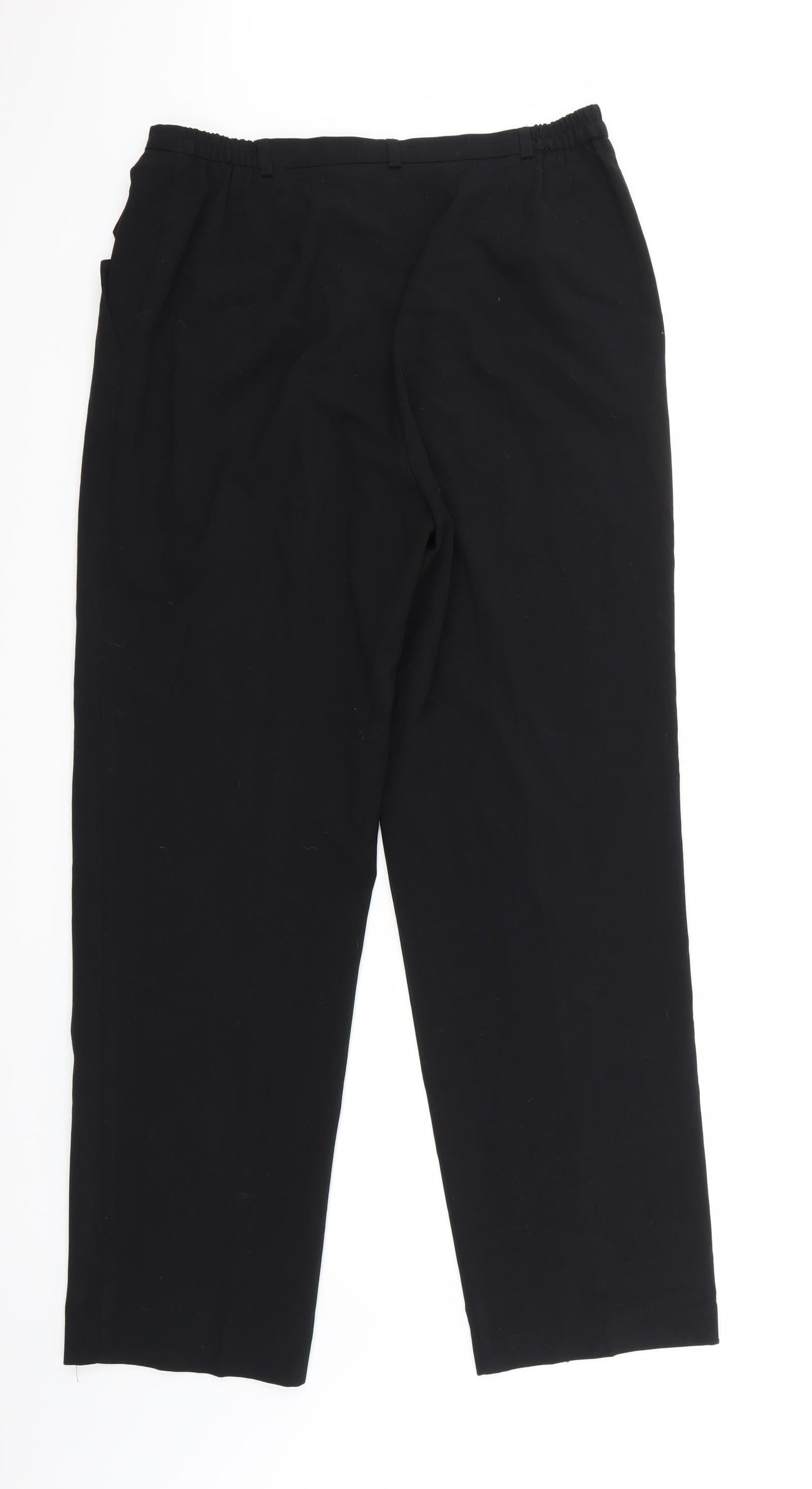 Elimma Womens Black   Trousers  Size 16 L31 in