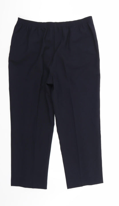 Womens UK Size 12 Isle Regular Fit  Black Trousers