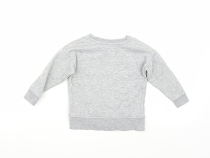 Primark Girls Grey   Pullover Jumper Size 2 Years