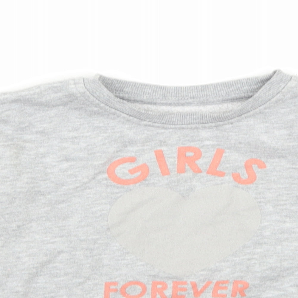 Primark Girls Grey   Pullover Jumper Size 2 Years