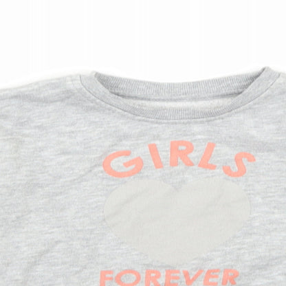 Primark Girls Grey   Pullover Jumper Size 2 Years