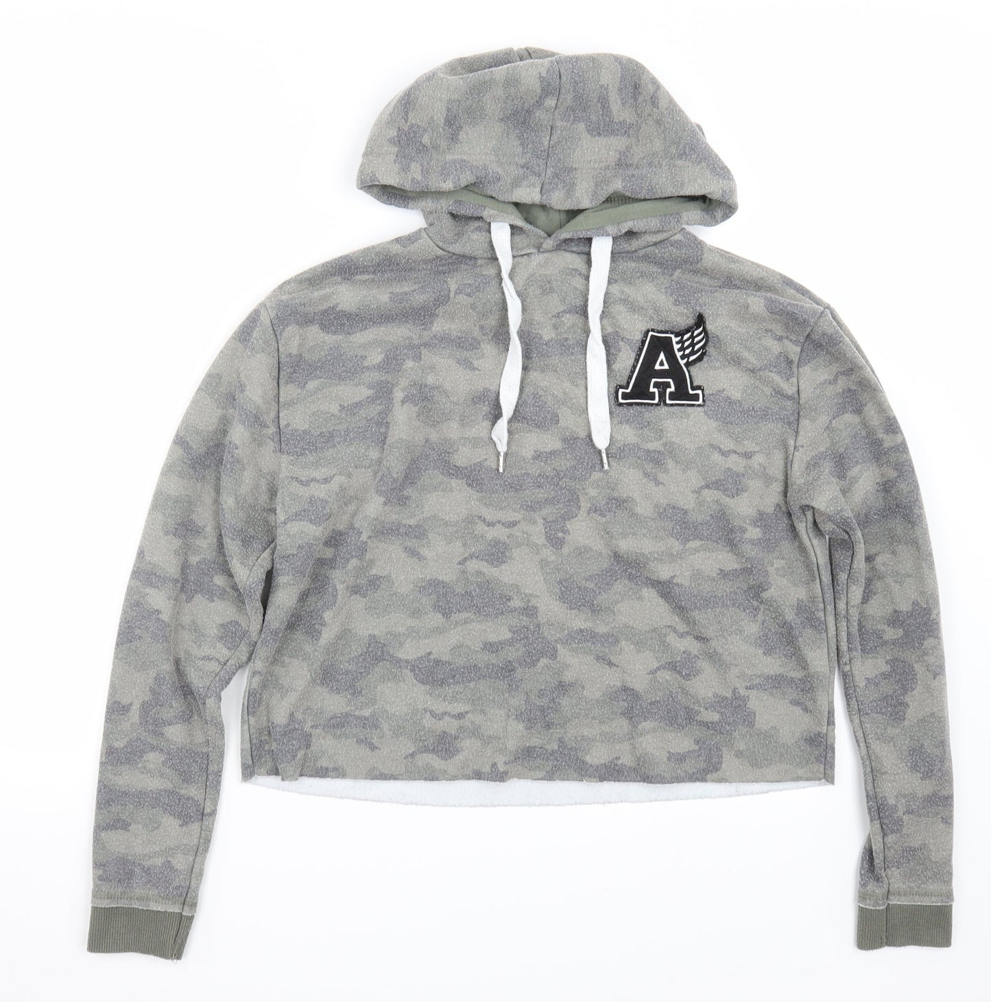 Primark Womens Green Camouflage  Pullover Hoodie Size XS