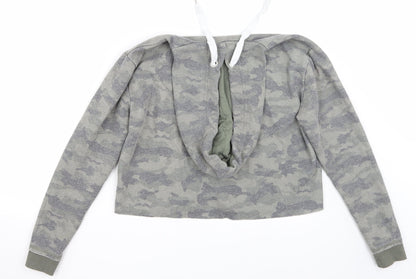 Primark Womens Green Camouflage  Pullover Hoodie Size XS