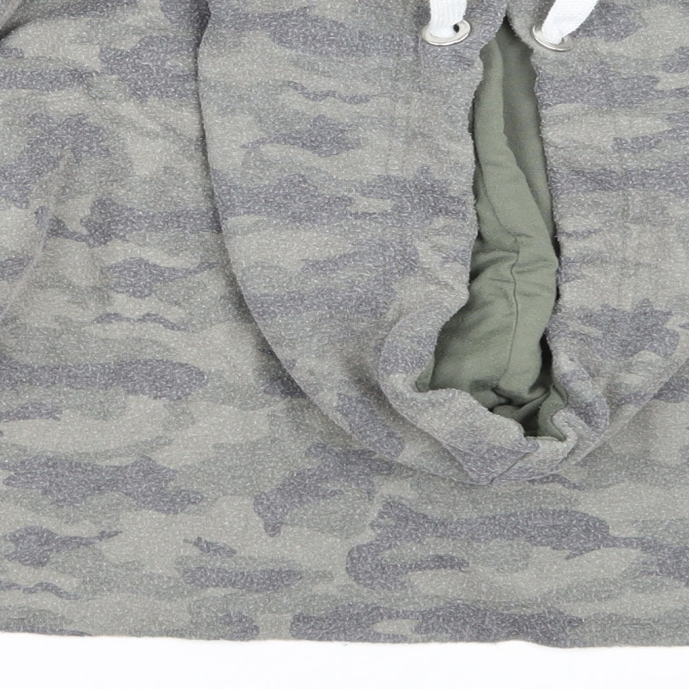 Primark Womens Green Camouflage  Pullover Hoodie Size XS