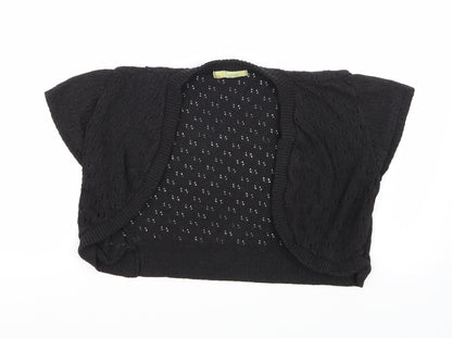 Agenda Womens Black   Cardigan Jumper Size S