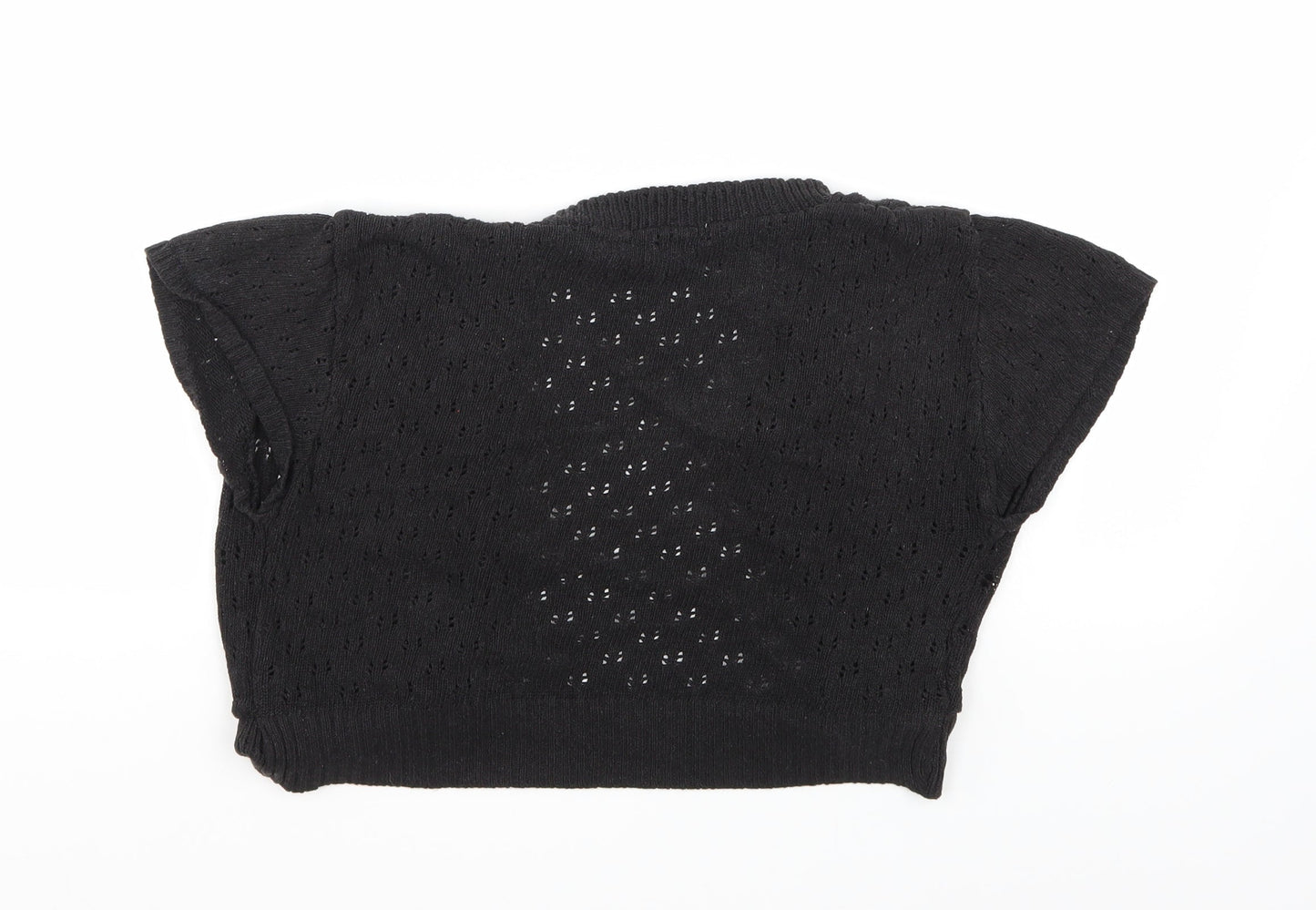 Agenda Womens Black   Cardigan Jumper Size S