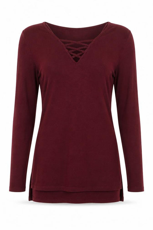 Womens UK Size 6 Atmosphere Red Basic T-Shirt