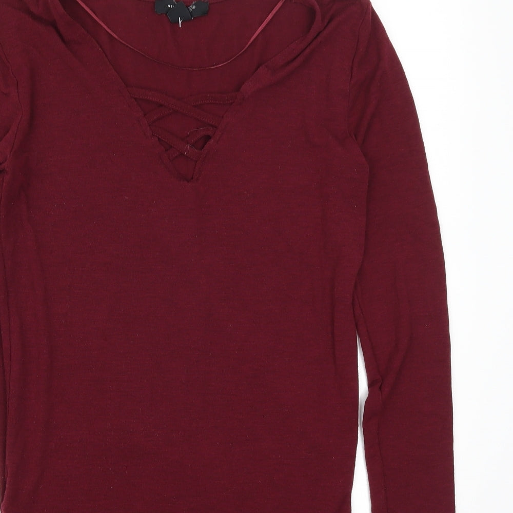 Atmosphere Womens Red   Basic T-Shirt Size 6