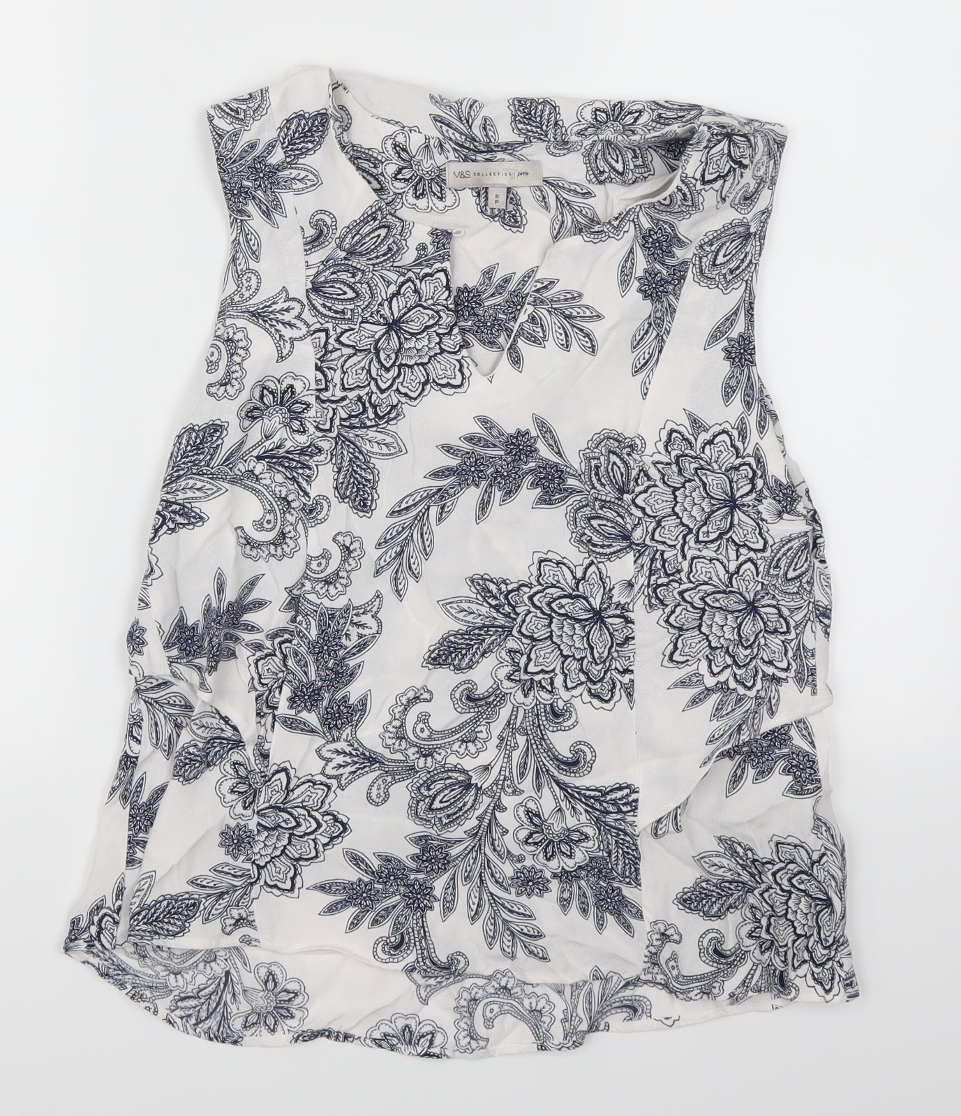 Womens UK Size 6 Marks and Spencer Blue Basic Tank