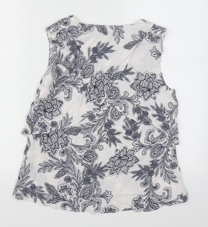 Womens UK Size 6 Marks and Spencer Blue Basic Tank