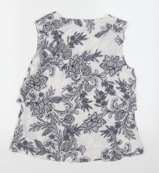 Womens UK Size 6 Marks and Spencer Blue Basic Tank