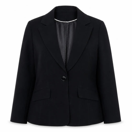 Womens UK Size 14 EWM Regular Black Suit Jacket