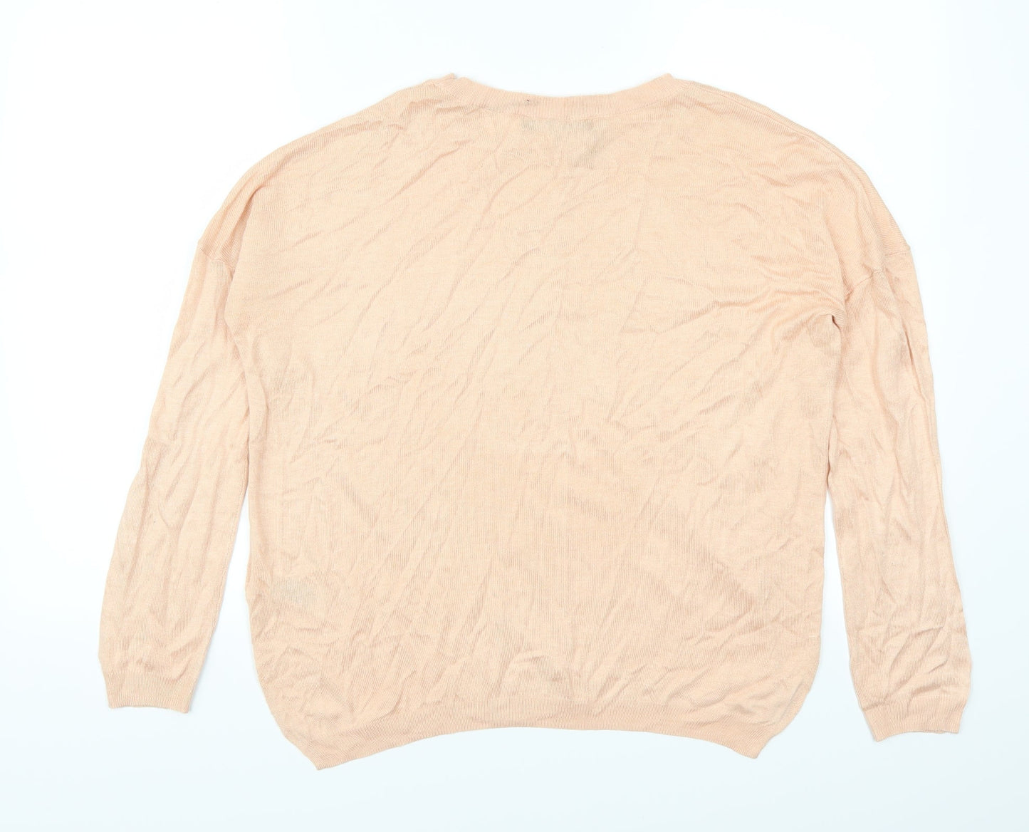 Womens UK Size M Marks and Spencer Pink Basic T-Shirt