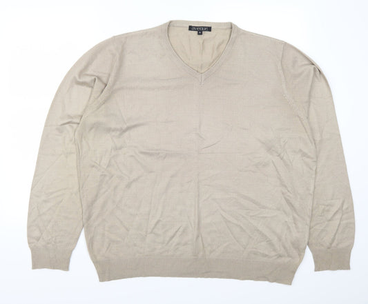 Avenue Mens Beige   Pullover Jumper Size XL