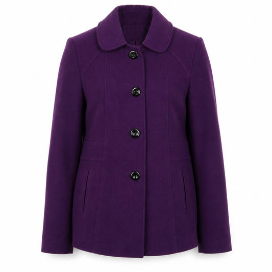 Womens UK Size 12 Autonomy Purple Pea Coat