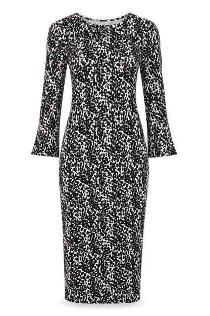 H&M Womens Black Animal Print  Bodycon  Size XS