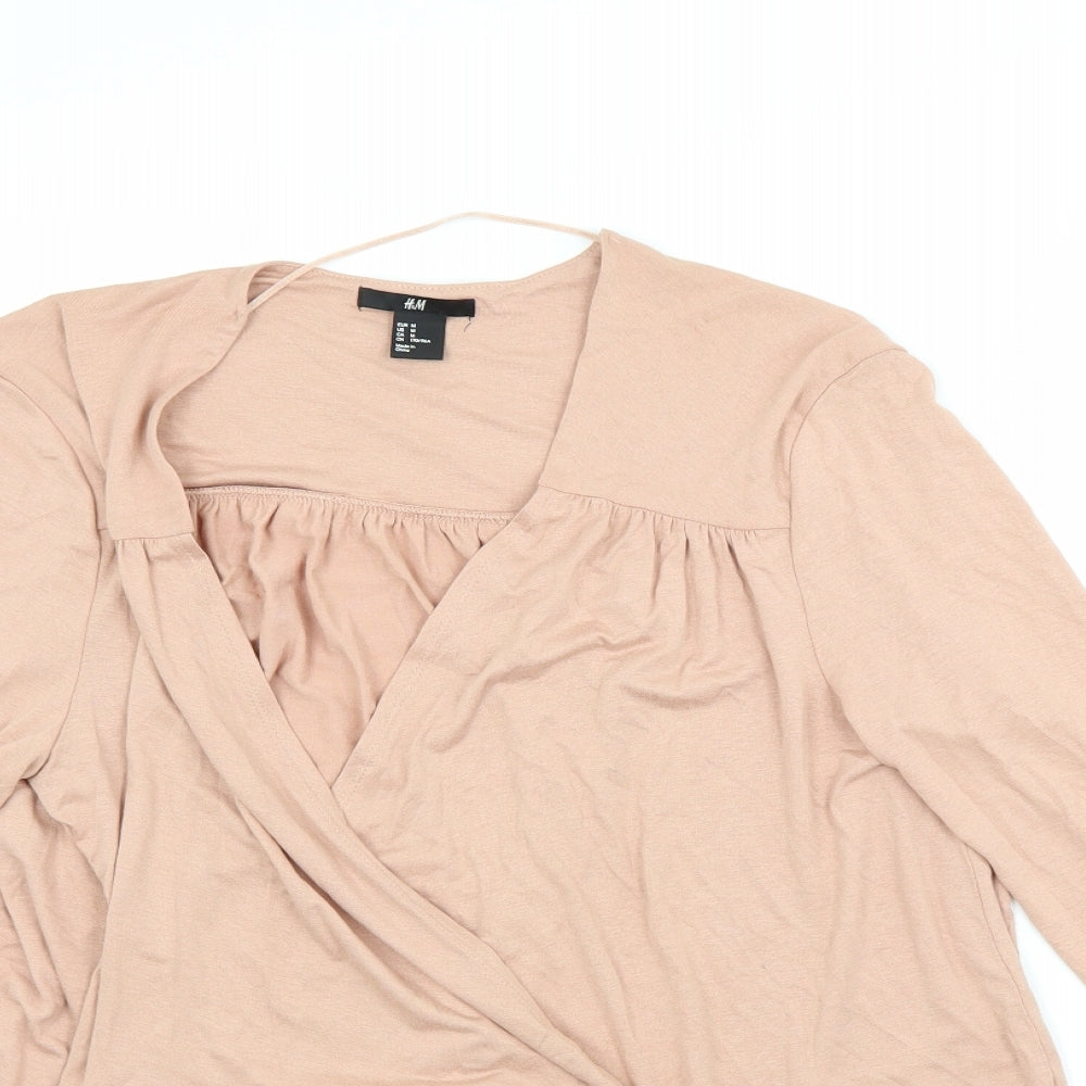H&M Womens Pink   Cardigan Jumper Size M