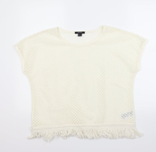 ESMARA Womens White   Vest Jumper Size M