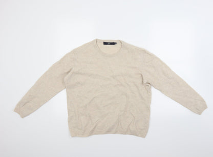 isle Womens Beige   Pullover Jumper Size L