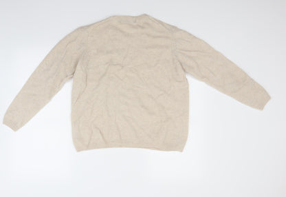 isle Womens Beige   Pullover Jumper Size L