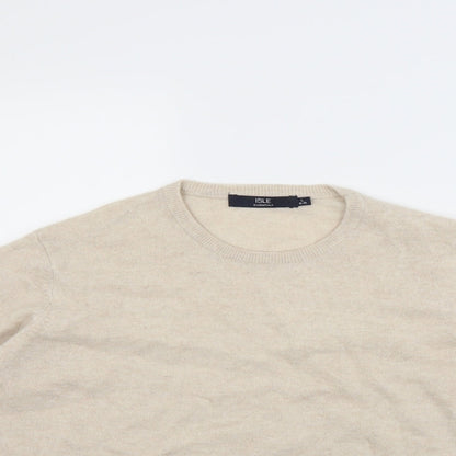 isle Womens Beige   Pullover Jumper Size L