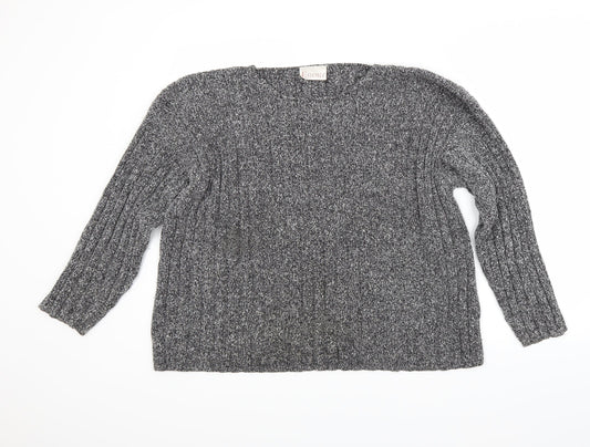essence Womens Grey   Pullover Jumper Size L