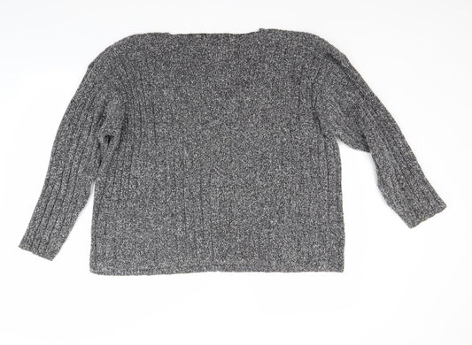 essence Womens Grey   Pullover Jumper Size L