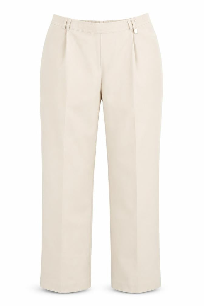Womens UK Size 14 Preworn Regular Fit  Beige Trousers