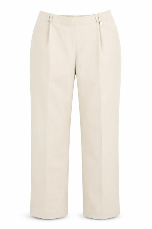 Womens UK Size 14 Preworn Regular Fit  Beige Trousers