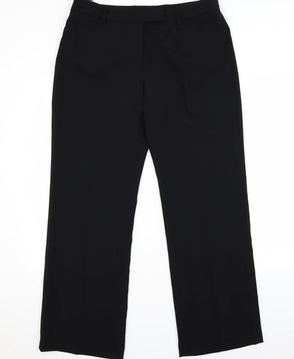 Womens UK Size 14 Alex & Co Regular Fit  Black Trousers