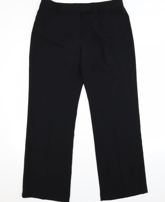 Womens UK Size 14 Alex & Co Regular Fit  Black Trousers
