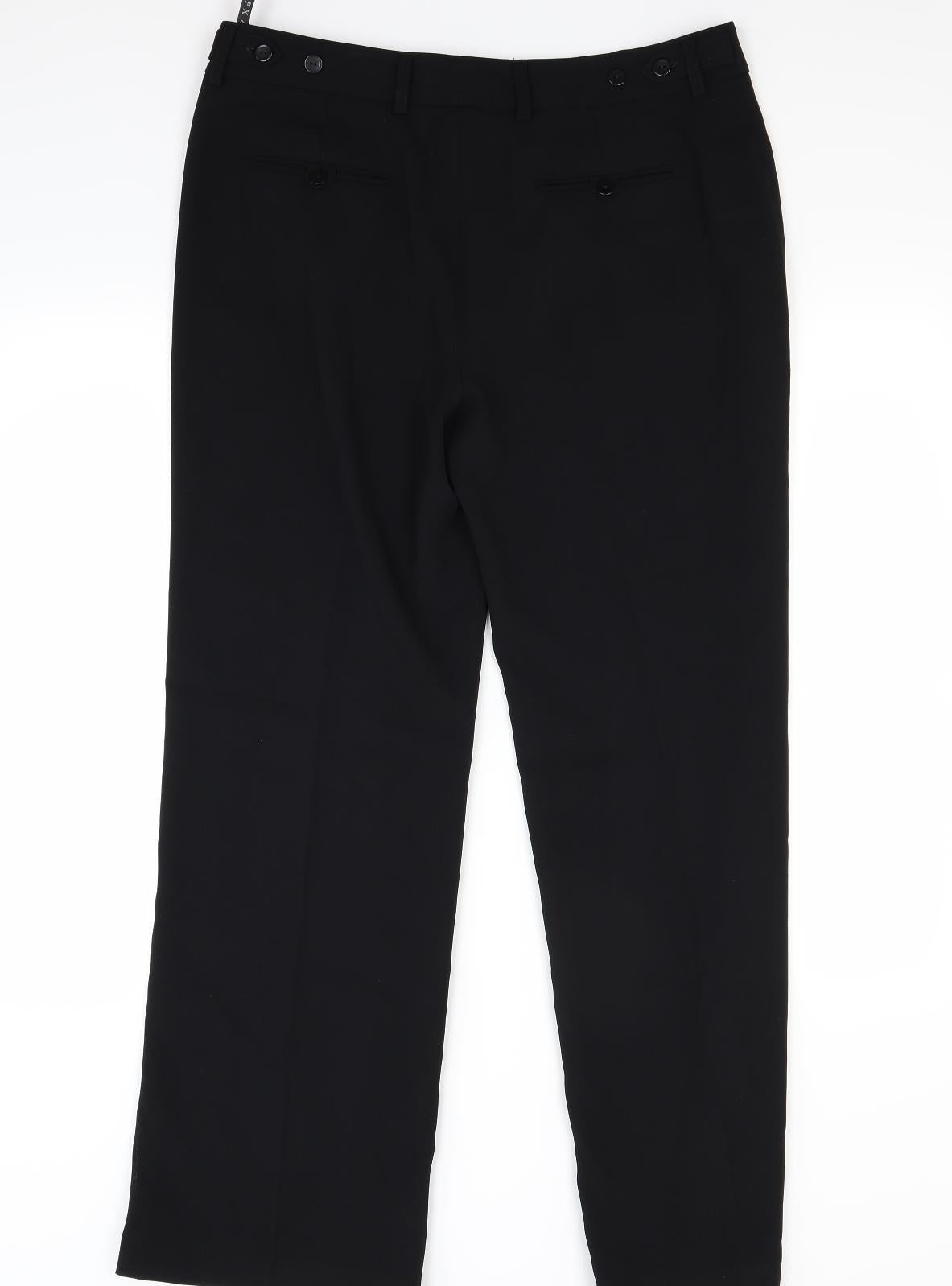 Womens UK Size 14 Alex & Co Regular Fit  Black Trousers