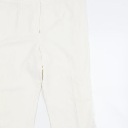 EWM Womens White   Trousers  Size 16 L28 in