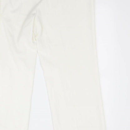 EWM Womens White   Trousers  Size 16 L28 in