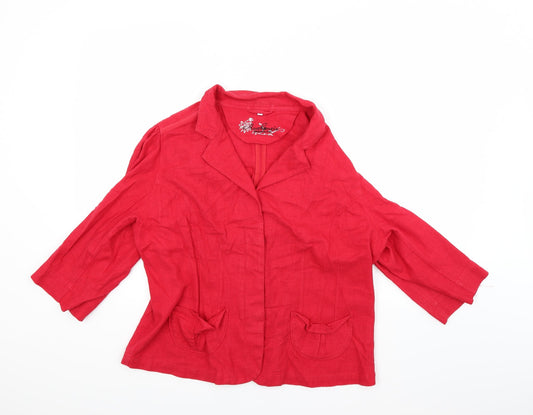 Womens UK Size 20 Evie Red Jacket