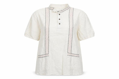 Womens UK Size L Preworn White Basic Button-Up