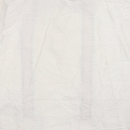 Womens UK Size L Preworn White Basic Button-Up
