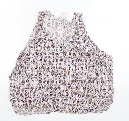 Womens UK Size 16 H&M Multicoloured Basic Tank
