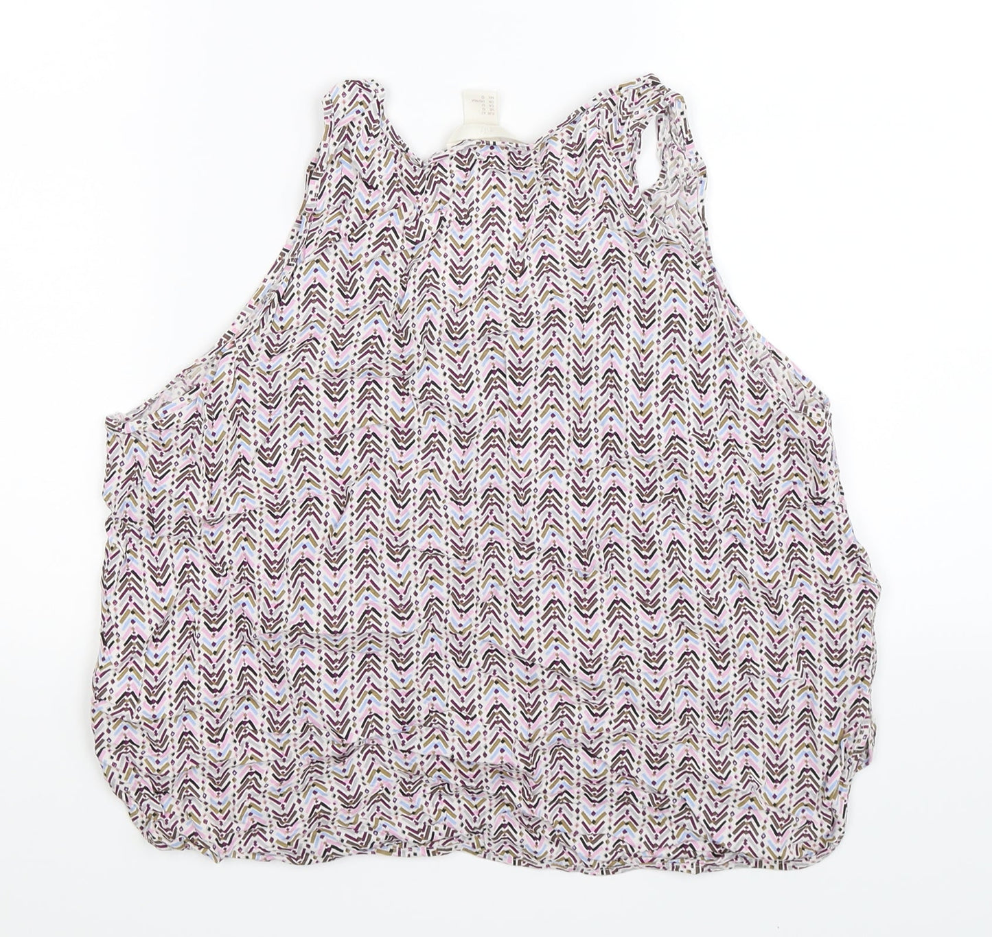 Womens UK Size 16 H&M Multicoloured Basic Tank