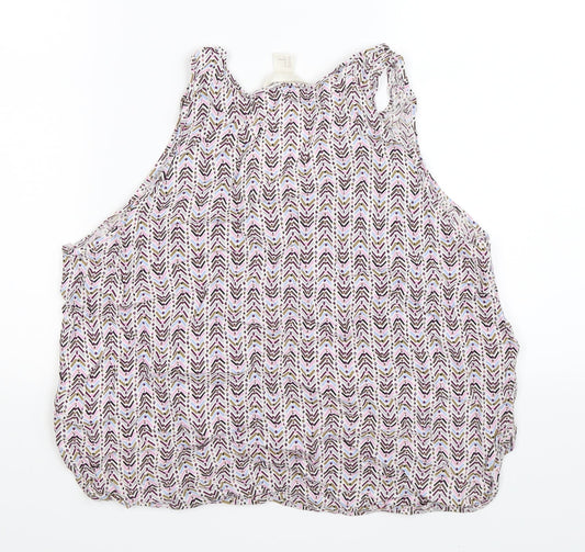 Womens UK Size 16 H&M Multicoloured Basic Tank