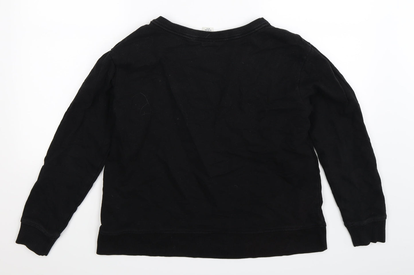 H&M Womens Black   Pullover Sweatshirt Size S