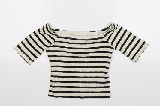 Cooperative Womens Multicoloured Striped Knit Pullover Jumper Size XS