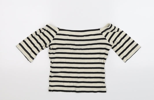 Cooperative Womens Multicoloured Striped Knit Pullover Jumper Size XS