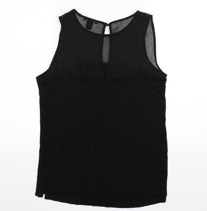 Womens UK Size M H&M Black Basic Tank