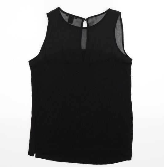 Womens UK Size M H&M Black Basic Tank