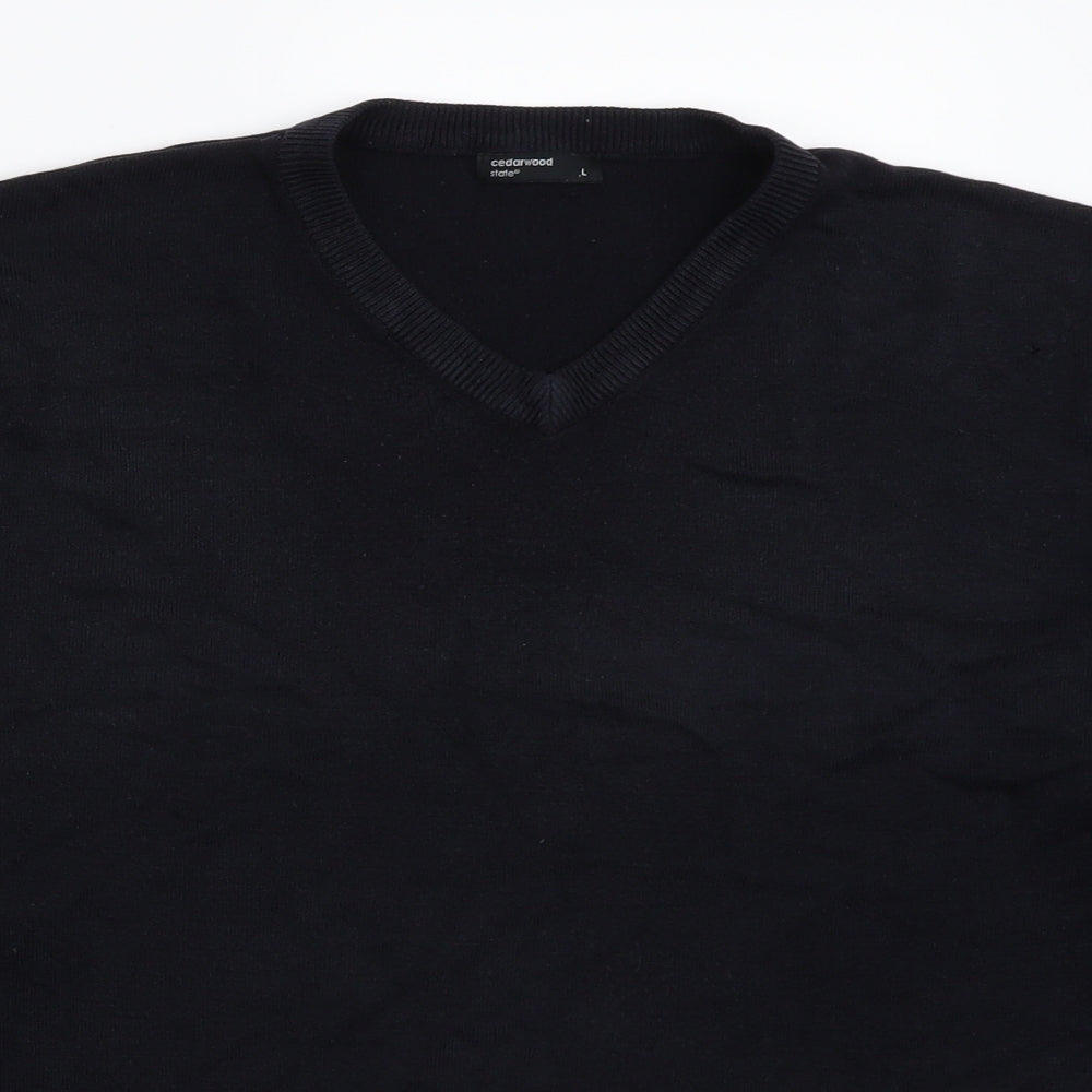 Cedar Wood State Mens Black   Pullover Jumper Size L