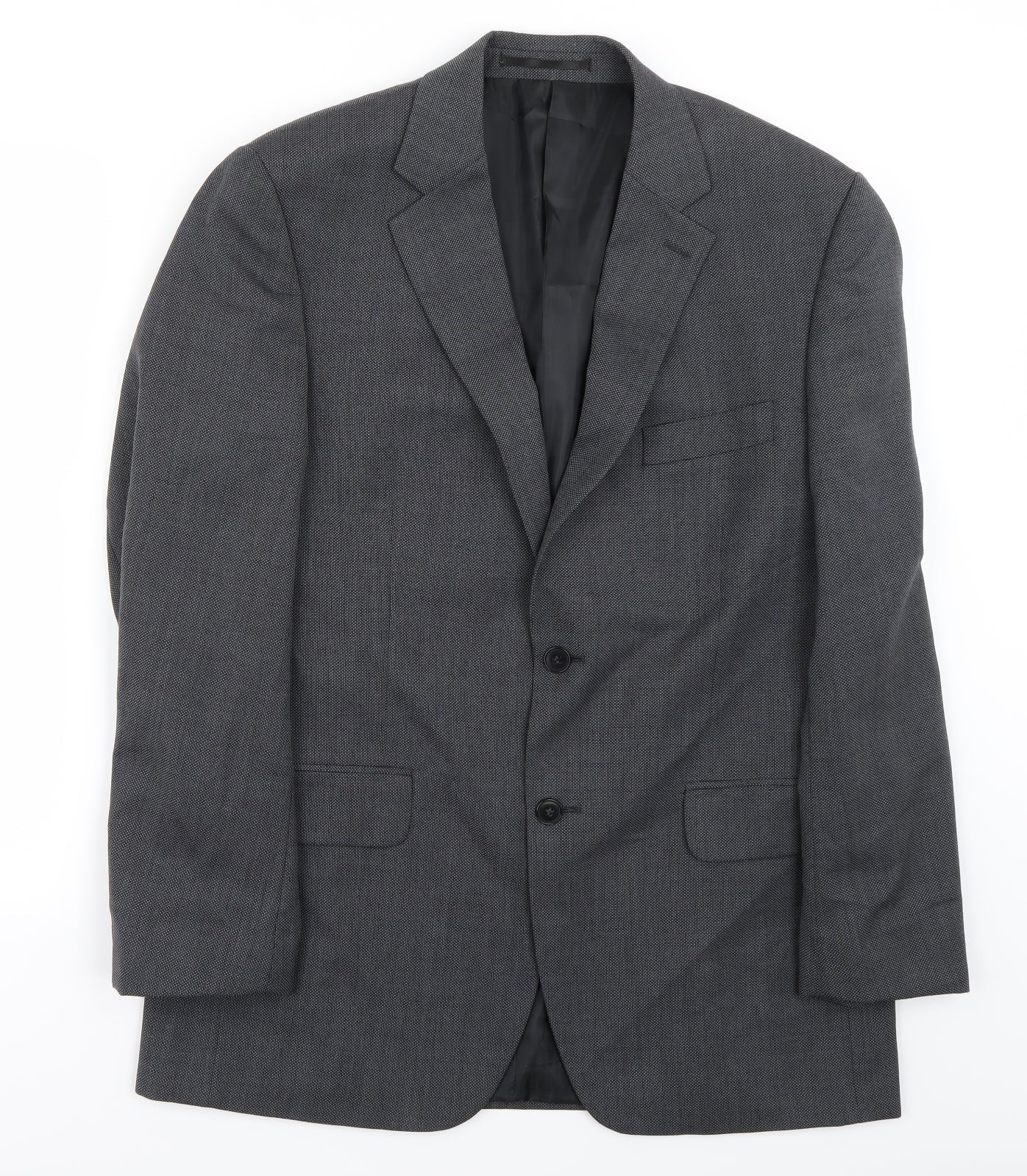 Mens UK Size 40 Preworn Regular Grey Suit Jacket